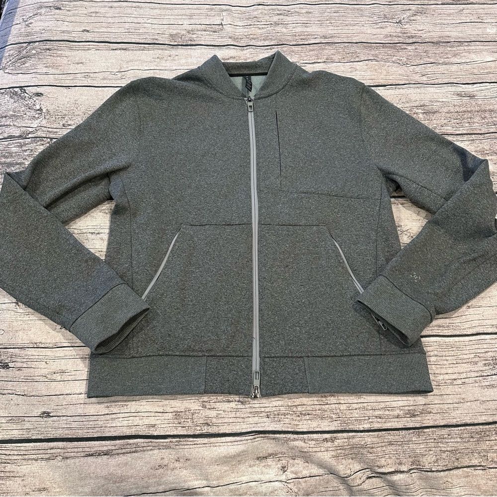 Lululemon Men’s City Sweat Bomber *Thermo in Heathered Light Cast Size Medium
